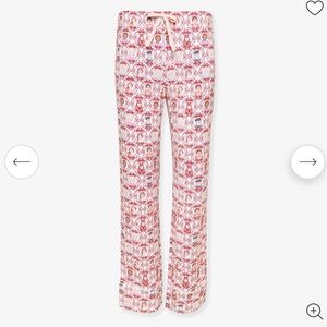 Posh Peanut Red and White Patterned Pajama Pants